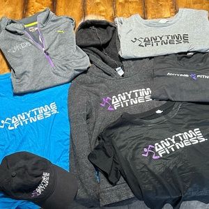 Anytime Fitness clothing lot